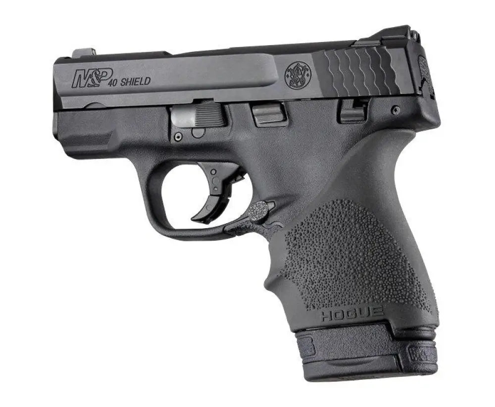 Hogue Grips Handall Beaver Tail Grip Sleeve S&w M&p Shield Ruger Lc9 Glock 26/27 Black Buy at Faith and Freedom Outdoors
