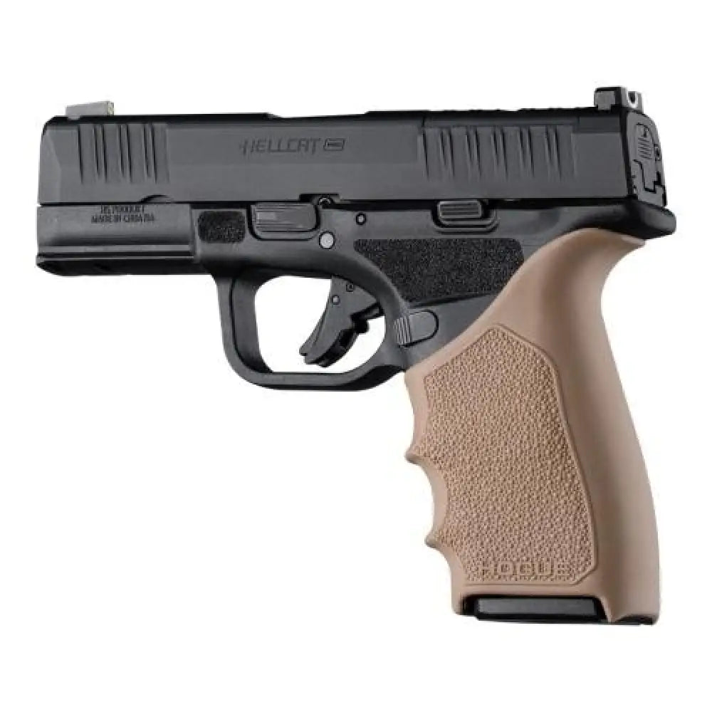 Hogue Grips Handall Beaver Tail Handgun Grip Sleeve Springfield Armory Hellcat Pro Fde Buy at Faith and Freedom Outdoors