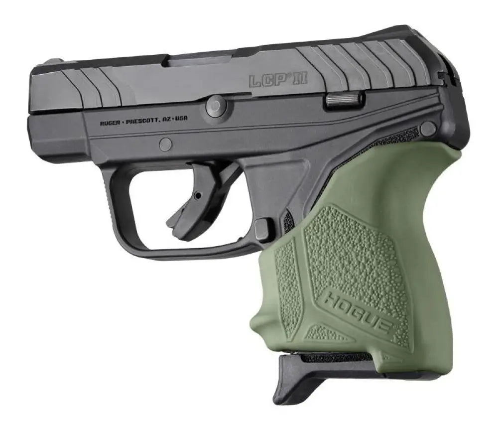 Hogue Grips Handall Beavertail Grip Sleeve for Ruger Lcp Ii-od Green Buy at Faith and Freedom Outdoors