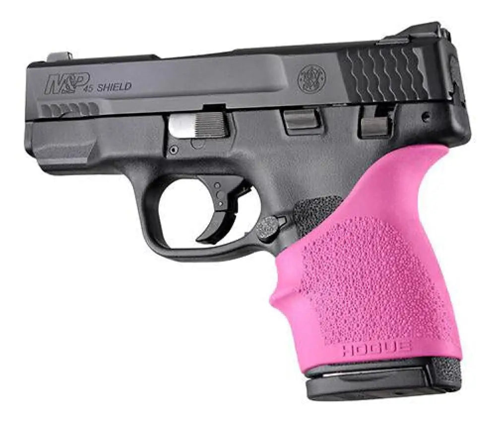 Hogue Grips Handall Beavertail Grip Sleeve for S&w M&p Shield 45 Kahr P9/p40/cw9/cw40-pink Buy at Faith and Freedom