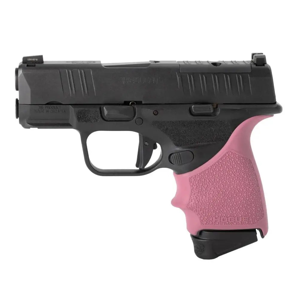 Hogue Grips Handall Beavertail Grip Sleeve for Springfield Hellcat Pink Buy at Faith and Freedom Outdoors