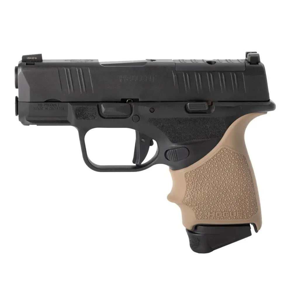 Hogue Grips Handall Beavertail Grip Sleeve for Springfield Hellcat - Fde Buy at Faith and Freedom Outdoors