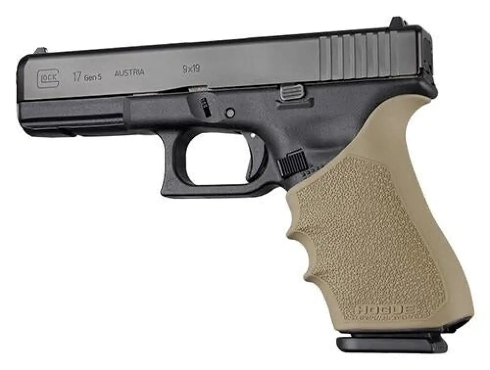 Hogue Grips Handall Beavertail Grip Sleeve Glock 17 G17l G19x G34 Mos Gen 1-2-5-flat Dark Earth Buy at Faith