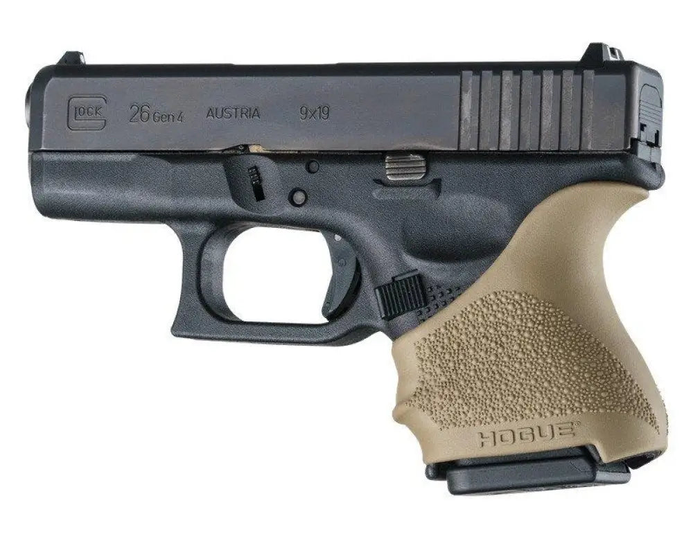 Hogue Grips Handall Beavertail Grip Sleeve Glock 26/27-flat Dark Earth Buy at Faith and Freedom Outdoors