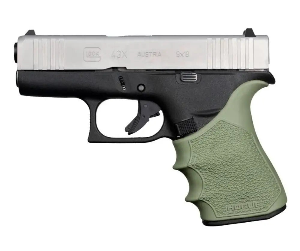 Hogue Grips Handall Beavertail Grip Sleeve Glock 43x 48 - Od Green Buy at Faith and Freedom Outdoors