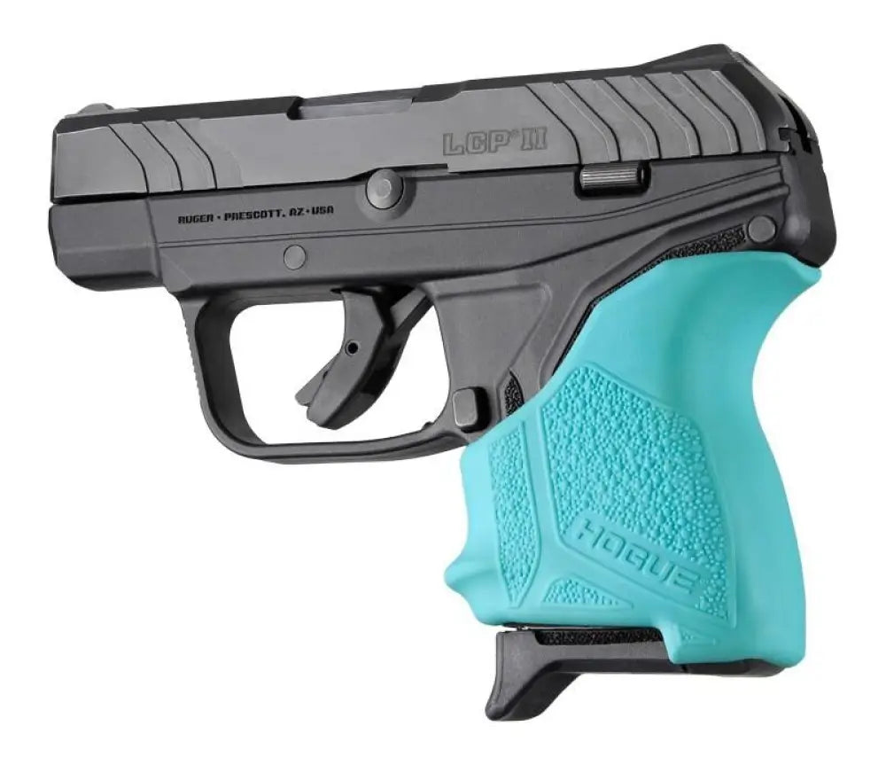 Hogue Grips Handall Beavertail Grip Sleeve Ruger Lcp Ii-aqua Buy at Faith and Freedom Outdoors