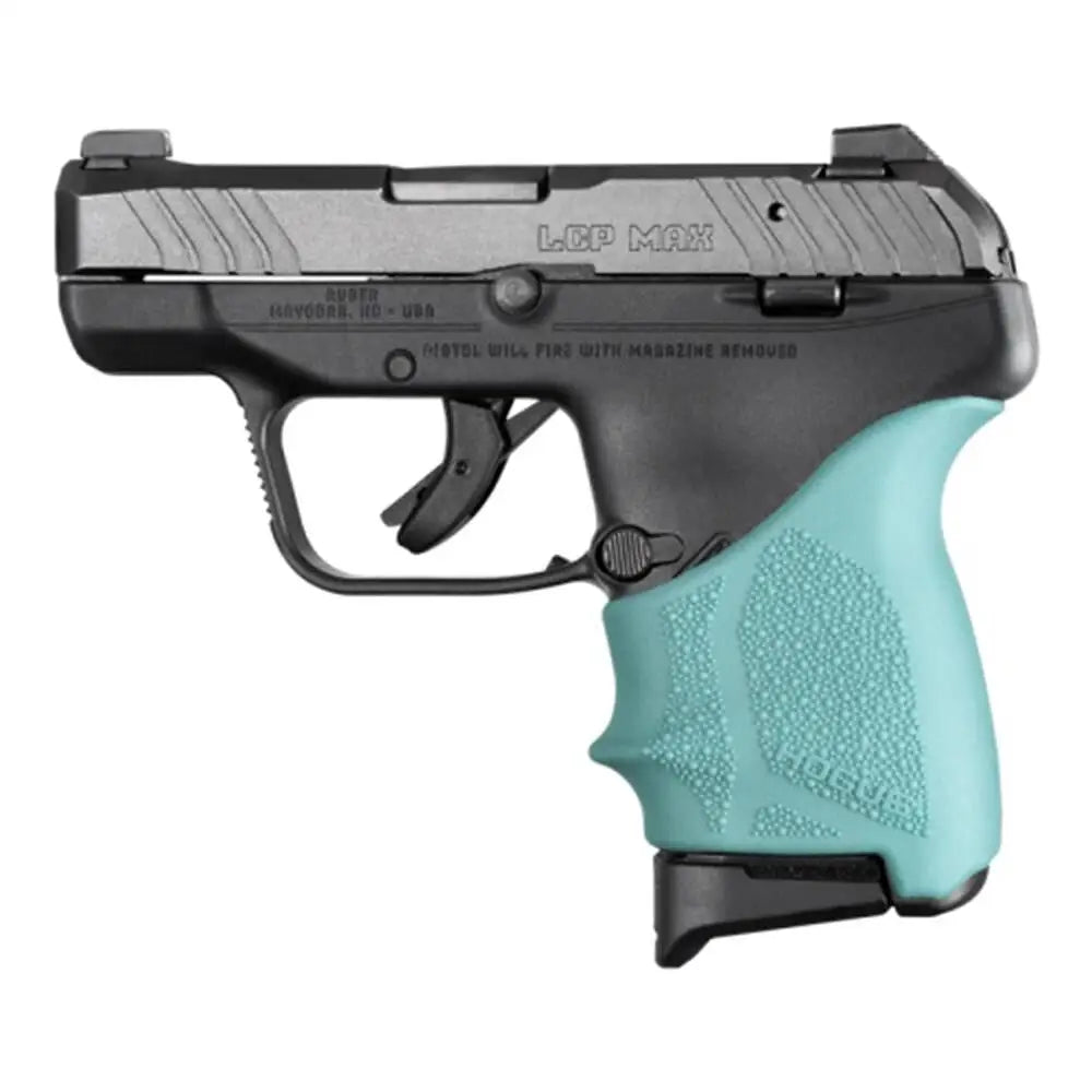 Hogue Grips Handall Beavertail Grip Sleeve Ruger Lcp Max Aqua Buy at Faith and Freedom Outdoors