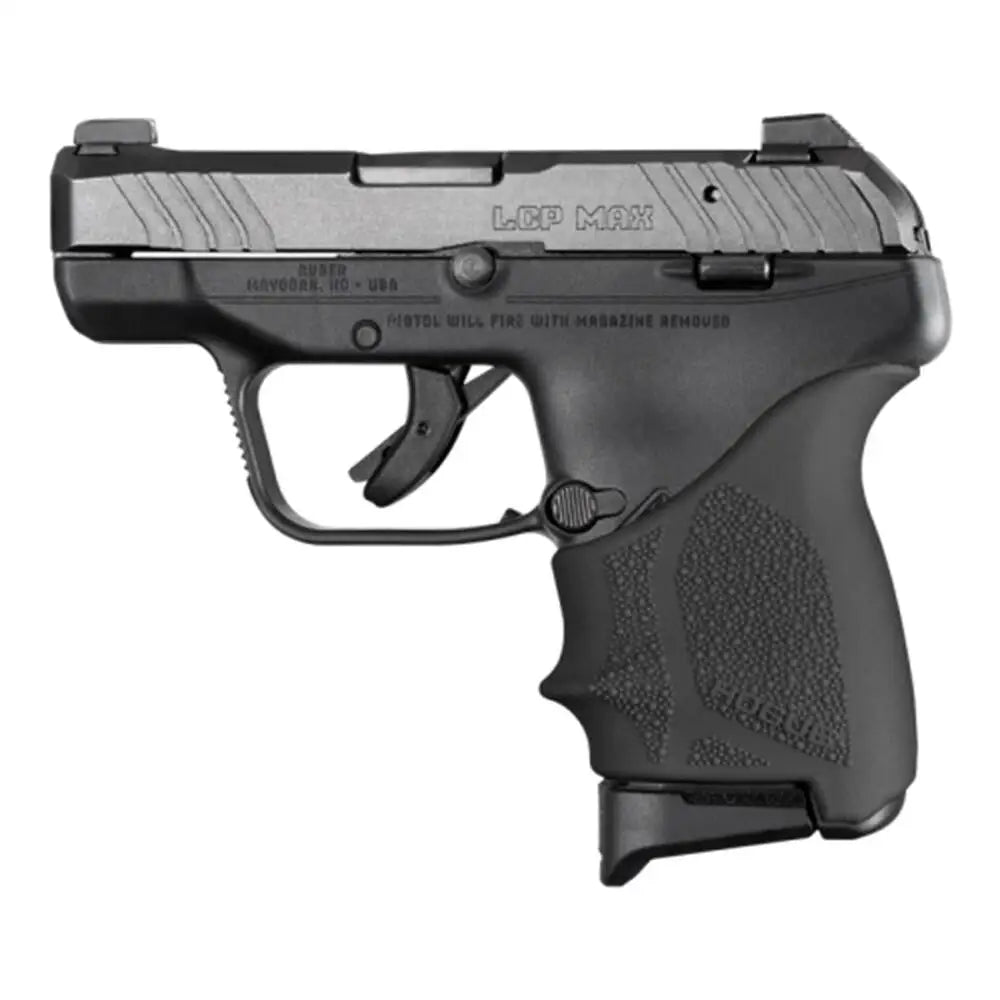 Hogue Grips Handall Beavertail Grip Sleeve Ruger Lcp Max Black Buy at Faith and Freedom Outdoors