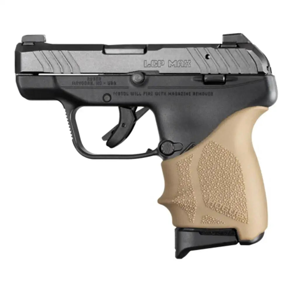 Hogue Grips Handall Beavertail Grip Sleeve Ruger Lcp Max Fde Buy at Faith and Freedom Outdoors