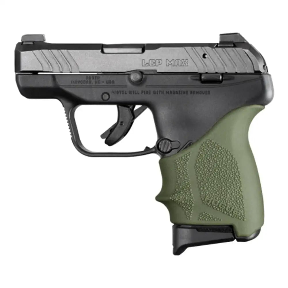 Hogue Grips Handall Beavertail Grip Sleeve Ruger Lcp Max Od Green Buy at Faith and Freedom Outdoors
