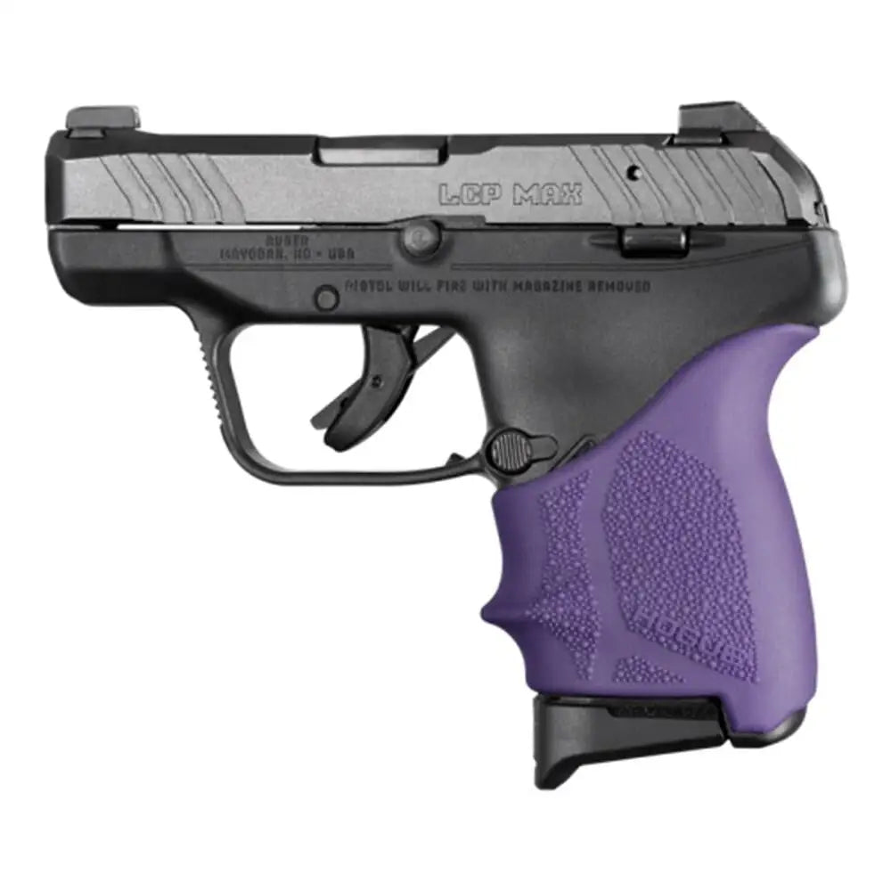 Hogue Grips Handall Beavertail Grip Sleeve Ruger Lcp Max Purple Buy at Faith and Freedom Outdoors