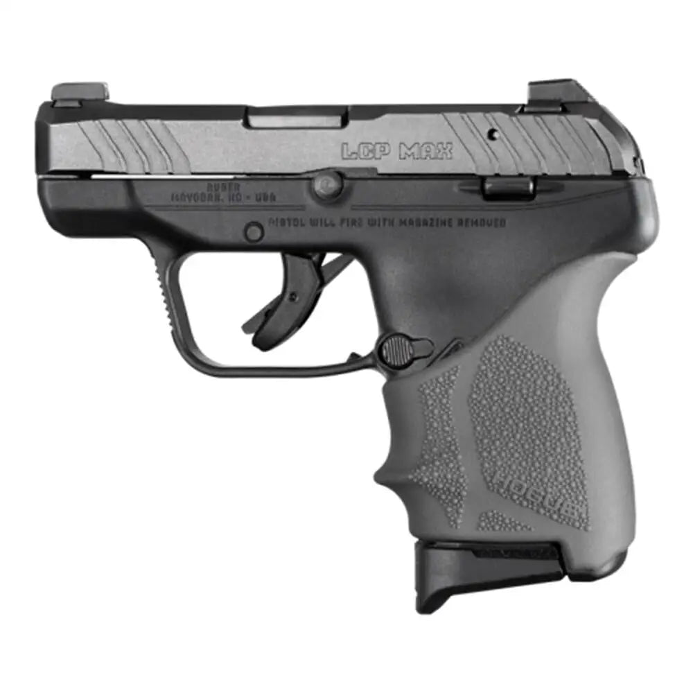 Hogue Grips Handall Beavertail Grip Sleeve Ruger Lcp Max Slate Grey Buy at Faith and Freedom Outdoors