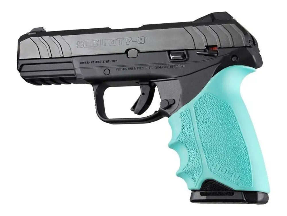 Hogue Grips Handall Beavertail Grip Sleeve Ruger Security 9 Aqua Buy at Faith and Freedom Outdoors