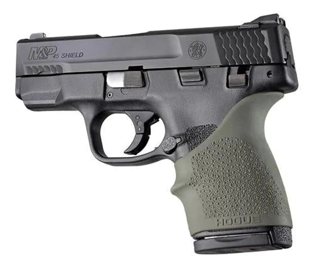 Hogue Grips Handall Beavertail Grip Sleeve S&w M&p Shield 45 Kahr P9/p40/cw9/cw40- Green Buy at Faith and Freedom