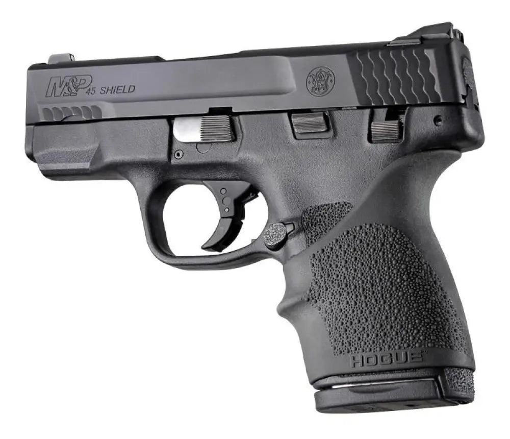 Hogue Grips Handall Beavertail Grip Sleeve S&w M&p Shield 45 Kahr P9/p40/cw9/cw40- Black Buy at Faith and Freedom