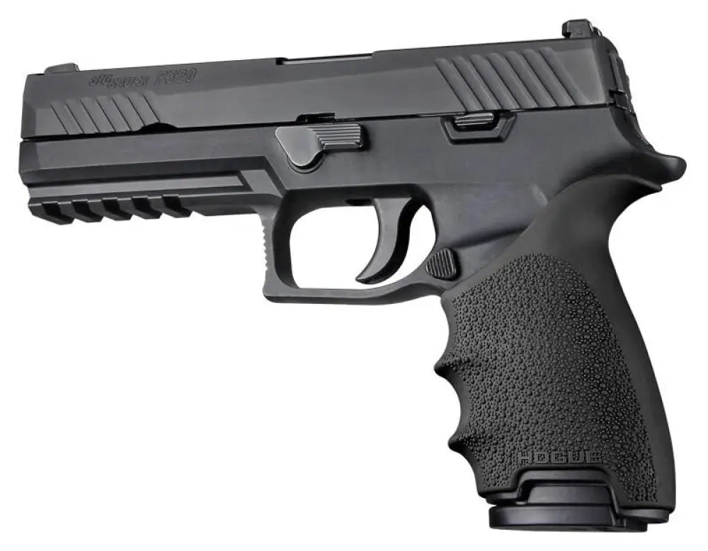 Hogue Grips Handall Beavertail Grip Sleeve Sig Sauer P320 Black Buy at Faith and Freedom Outdoors