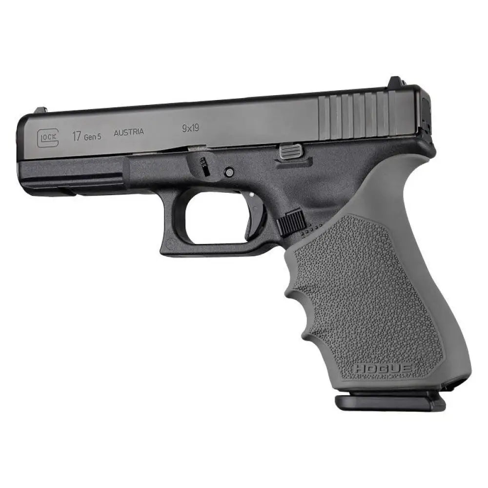 Hogue Grips Handall Beavertail Handgun Grip Sleeve for Glock 17 Gen 1-2-5 Slate Grey Buy at Faith and Freedom Outdoors
