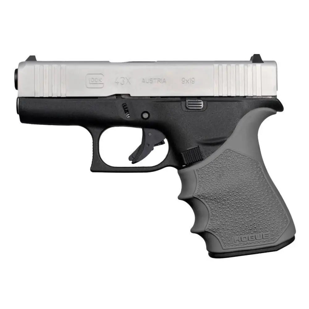 Hogue Grips Handall Beavertail Handgun Grip Sleeve for Glock 43x/48 Slate Grey Buy at Faith and Freedom Outdoors