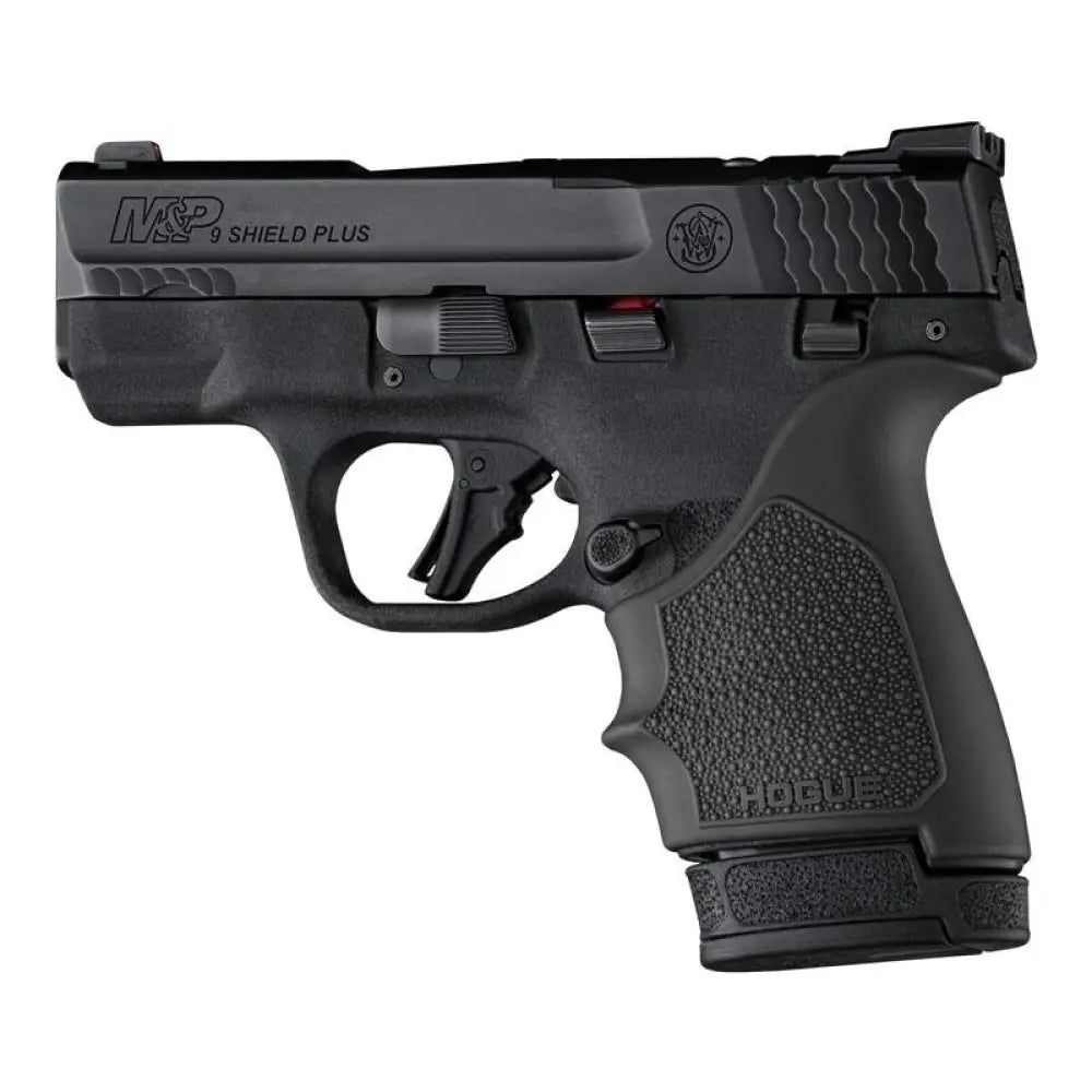 Hogue Grips Handall Beavertail Handgun Grip Sleeve for S&w M&p 9 Shield Plus Black Buy at Faith and Freedom Outdoors