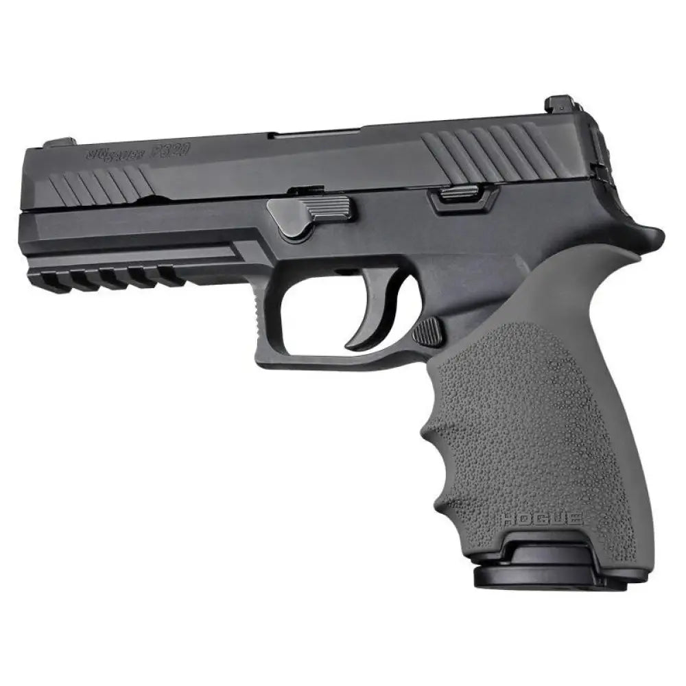 Hogue Grips Handall Beavertail Handgun Grip Sleeve for Sig Sauer P320 Slate Grey Buy at Faith and Freedom Outdoors