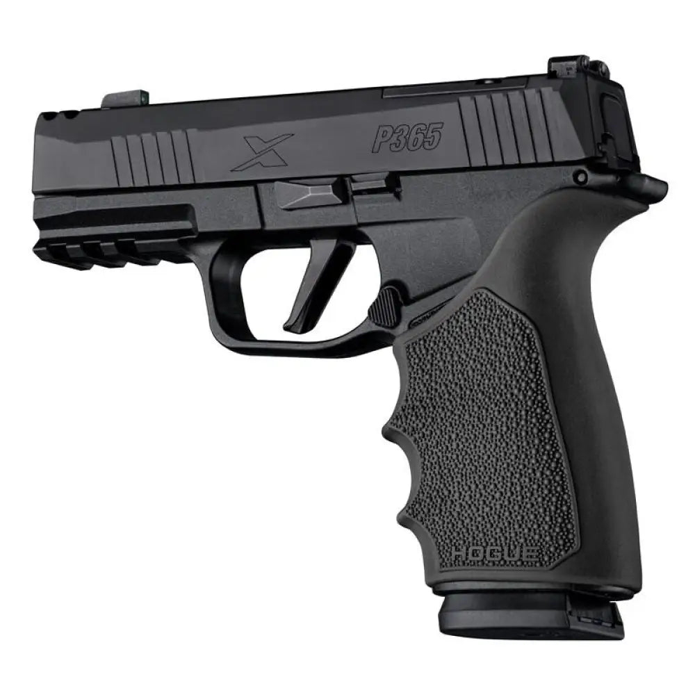 Hogue Grips Handall Beavertail Handgun Grip Sleeve for Sig Sauer P365 Xmacro Black Buy at Faith and Freedom Outdoors