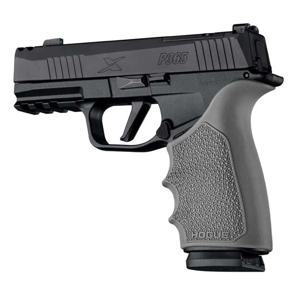 Hogue Grips Handall Beavertail Handgun Grip Sleeve for Sig Sauer P365 Xmacro Slate Grey Buy at Faith and Freedom