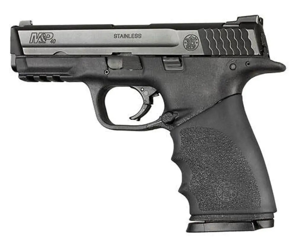 Hogue Grips Handall Hybrid Grip Sleeve - S&w M&p 9mm 40.357 Sig Black Buy at Faith and Freedom Outdoors