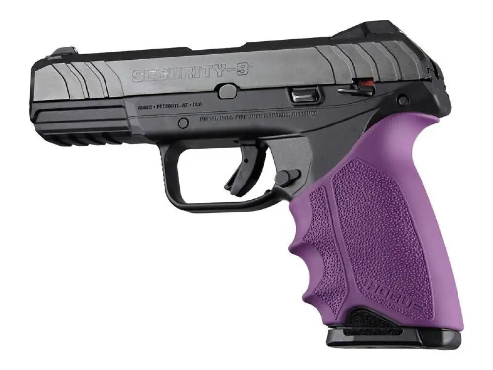 Hogue Grips Houge Handall Beavertail Grip Sleeve Ruger Security 9 Purple Buy at Faith and Freedom Outdoors