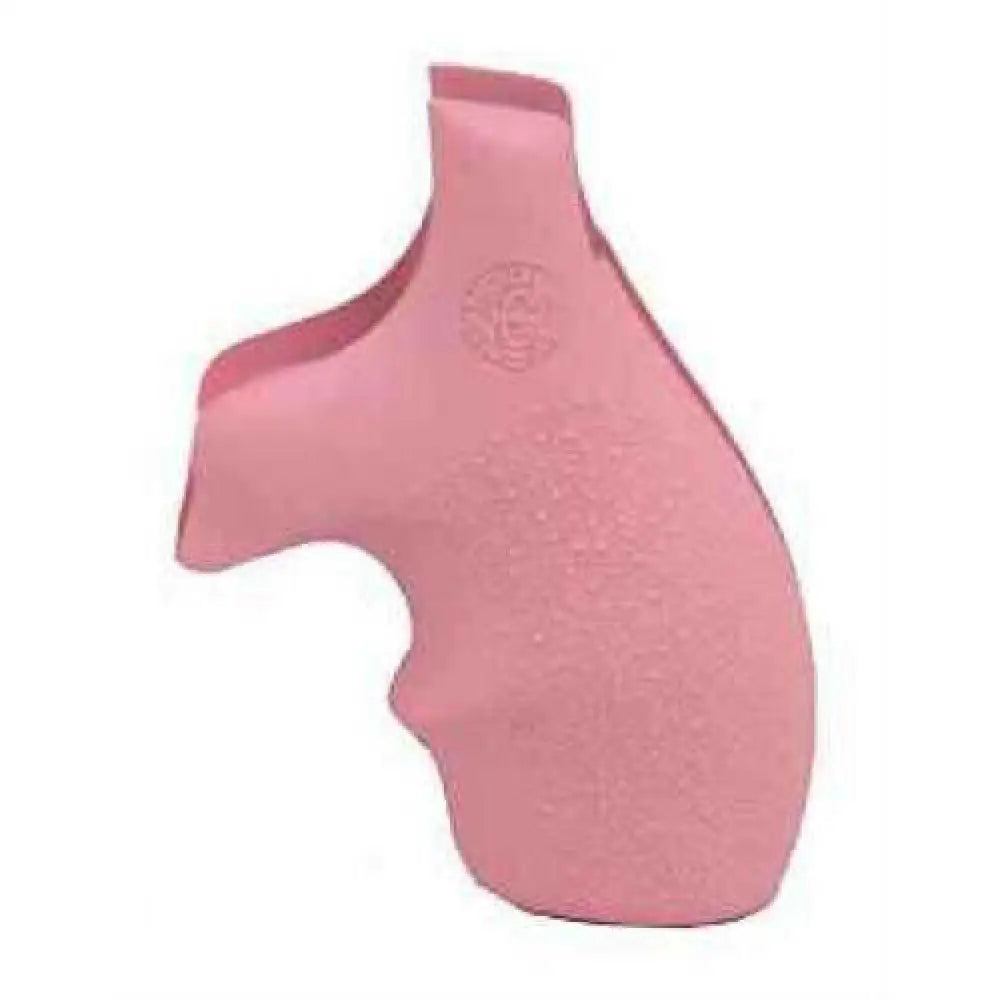 Hogue Grips Monogrip Fits S&w j Frame Round Butt Bantam Finger Grooves Rubber Pink 61007