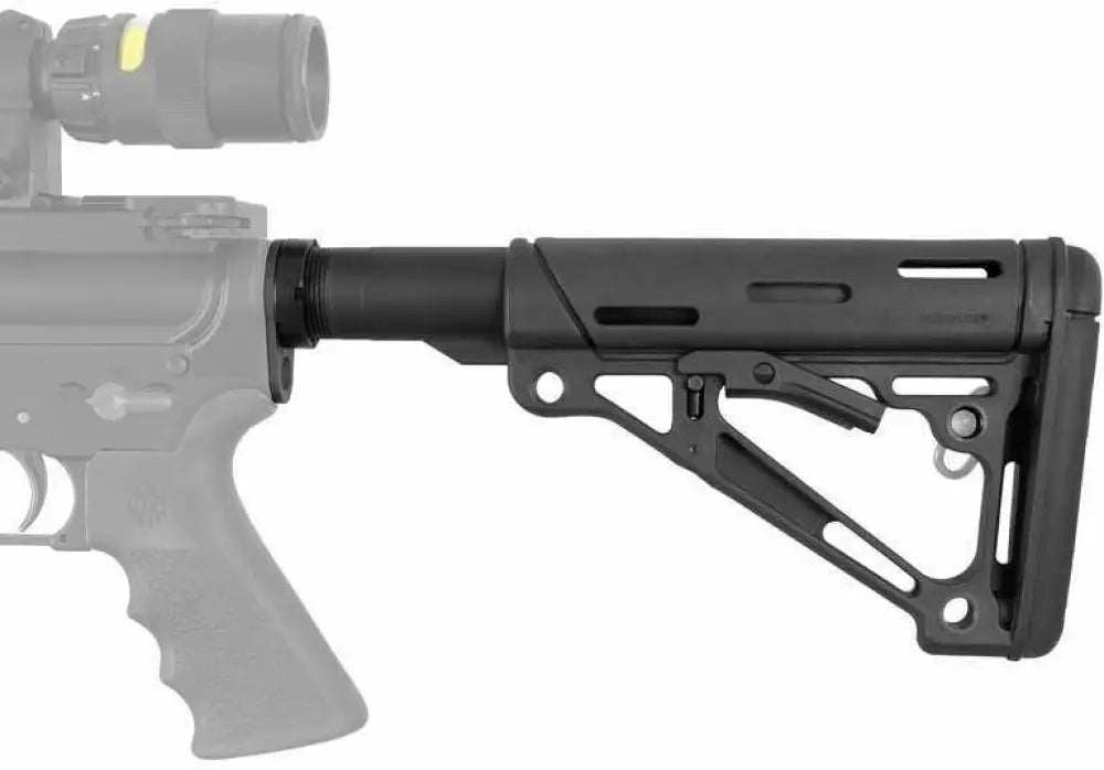 Hogue Grips Overmolded Collapsible Stock Assembly Fits Ar-15/m16 Includes Mil-spec Buffer Tube and Hardware Black