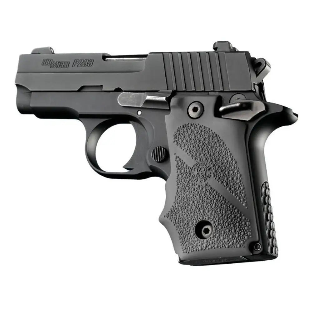 Hogue Grips Overmolded Rubber Grip Handgun for Sig Sauer P238 Slate Grey with Finger Grooves Buy at Faith and Freedom