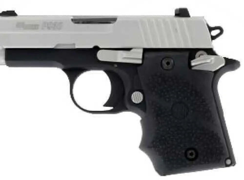 Hogue Grips Rubber Black W/finger Grooves Amdi Safety Sig P938 98080