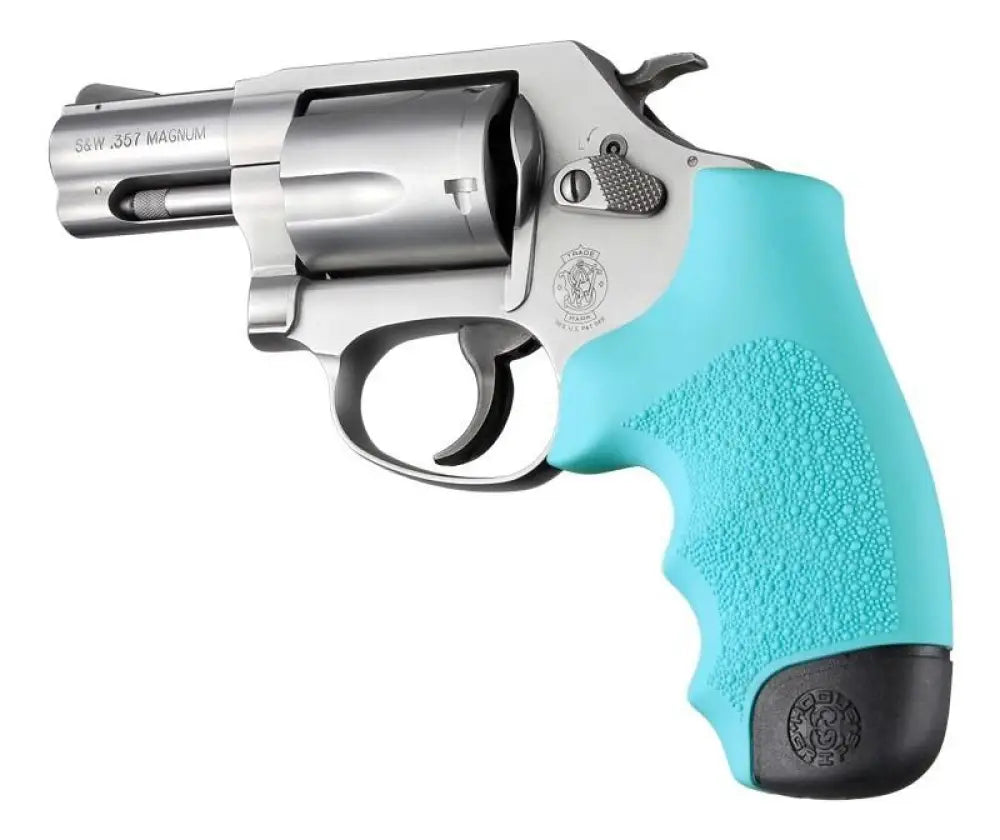 Hogue Grips Rubber Monogrip for S&w j Frame - Aqua Buy at Faith and Freedom Outdoors