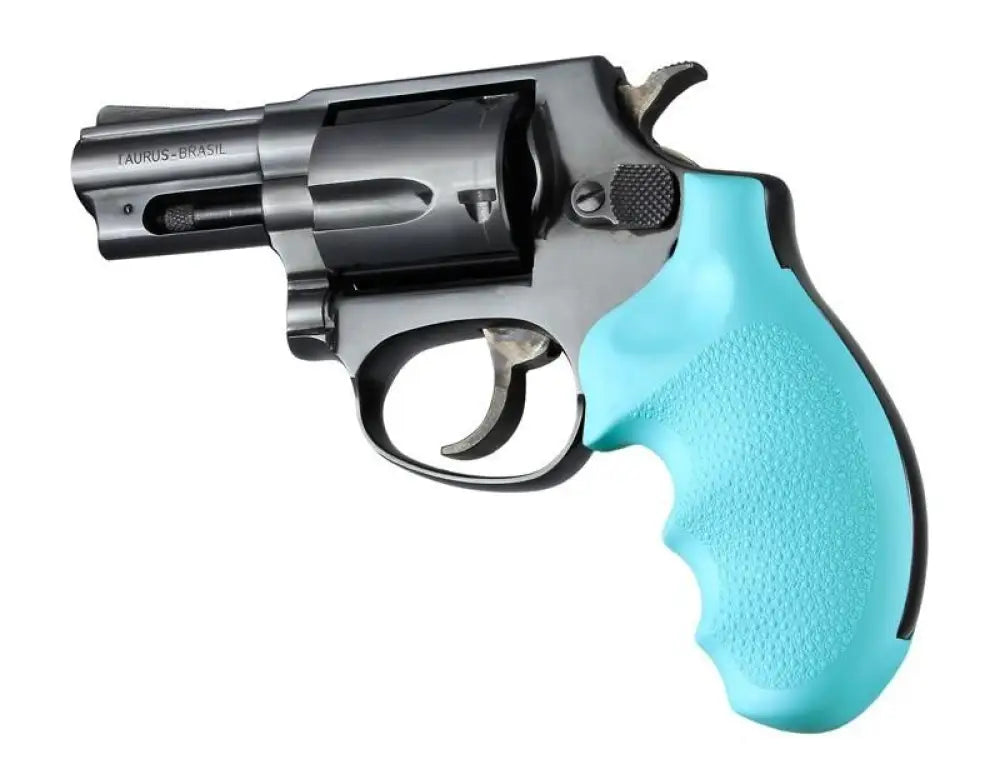 Hogue Grips Rubber Monogrip for Taurus 85- Aqua Buy at Faith and Freedom Outdoors