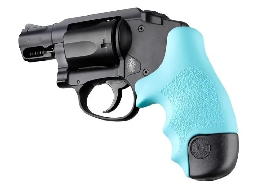 Hogue Grips Rubber Tamer Grip for S&w j Frame Round Butt Centennial/polymer Bodyguard -aqua Buy at Faith and Freedom