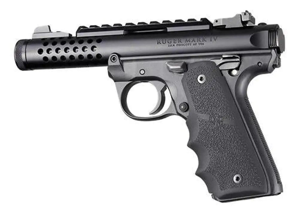 Hogue Grips Ruger 22/45 Mkiv Rubber Grip with Finger Grooves Black Buy at Faith and Freedom Outdoors