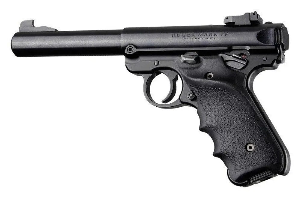 Hogue Grips Ruger Mkiv Rubber Grip with Finger Grooves and Right Hand Thumb Rest Black Buy at Faith and Freedom Outdoors