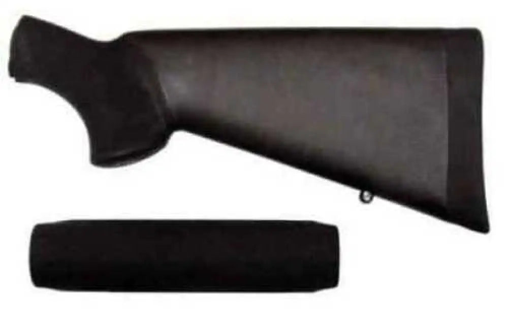 Hogue Grips Stock Overmolded Fits Mossberg 500 with Forend Black 05012 - 5012