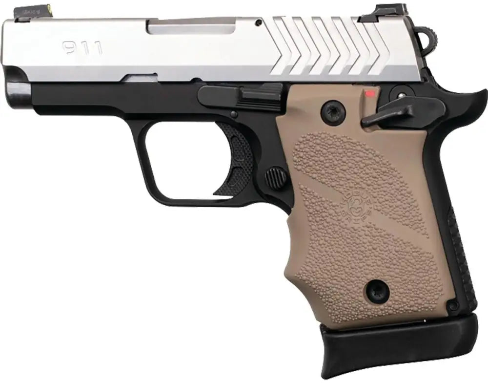 Hogue Gun Parts|grips Ambi Safety Rubber Grip for Springfield Armory 911 9mm- Fde Buy at Faith and Freedom Outdoors
