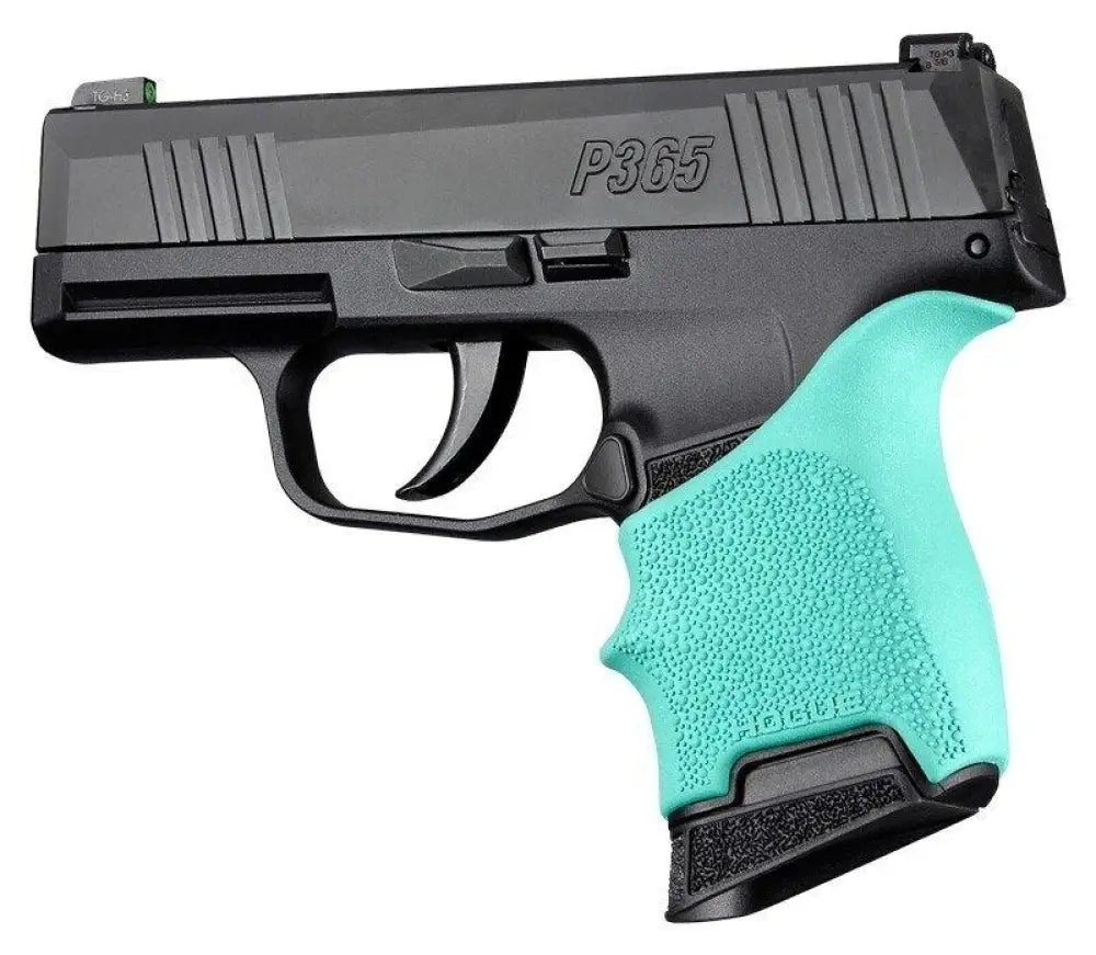 Hogue Gun Parts|grips Handall Beavertail Grip Sleeve Sig Sauer P365 Aqua Buy at Faith and Freedom Outdoors