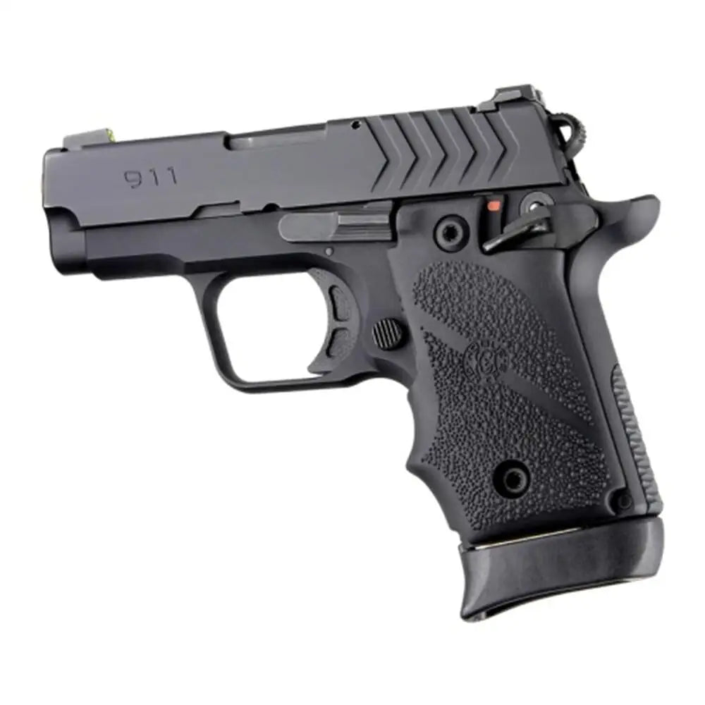 Hogue Gun Parts|grips Overmolded Rubber Grip for Springfield 911.380 Ambi Safety Black Buy at Faith and Freedom Outdoors