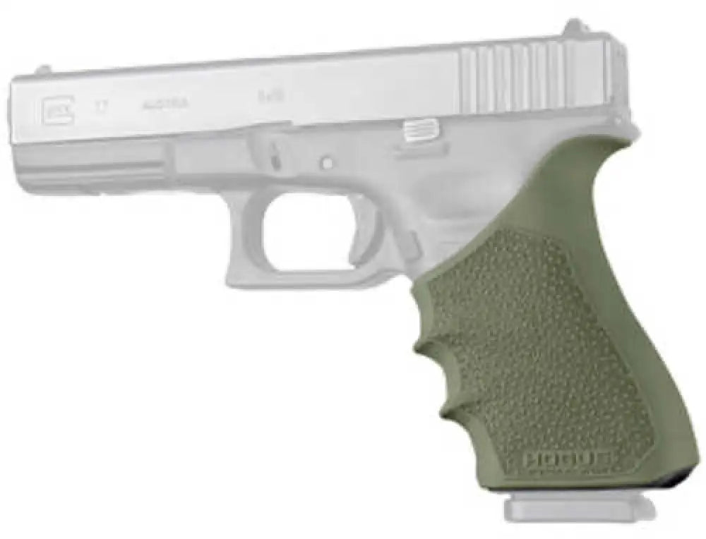 Hogue Handall Beavertail Grip Sleeve Od Green Fits Glock 17 17mos 17l 22 35 35mos 34 34mos 31 37 - 17031