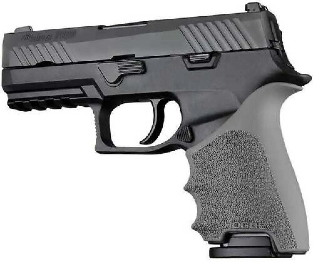 Hogue Handall Beavertail Handgun Grip Sleeve for Sig Sauer P320 Compact Slate Grey - 17612
