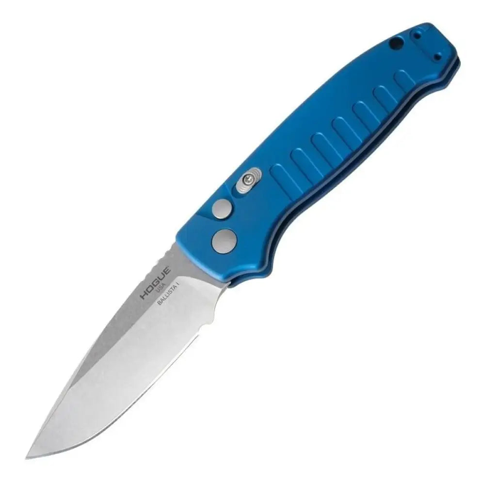 Hogue Knife Knives & Edged Tools|knives Ballista i Automated Folder 3 1/2’’ Drop Point Blade Blue Buy at Faith