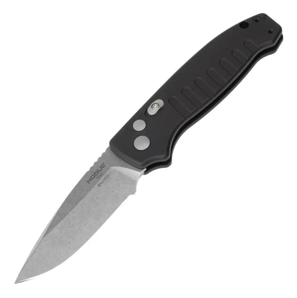 Hogue Knife Knives & Edged Tools|knives Ballista i Automated Folder 3 1/2’’ Drop Point Blade Black Buy at Faith