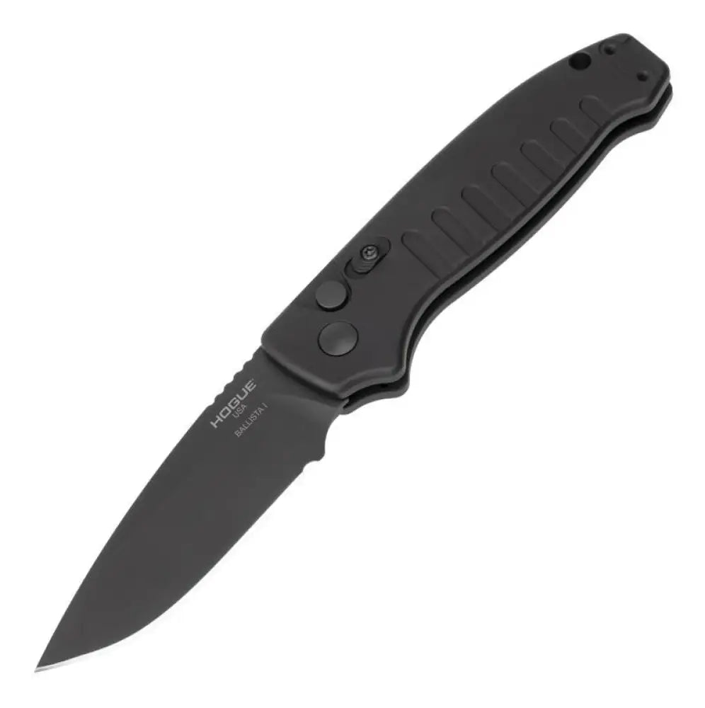 Hogue Knife Knives & Edged Tools|knives Ballista i Automatic Folder 3 1/2’’ Drop Point Blade Black Buy at Faith