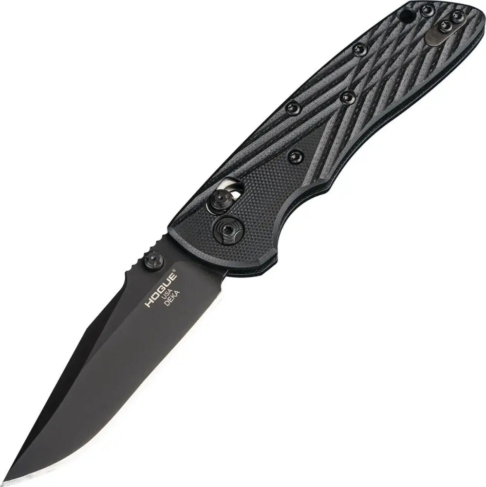 Hogue Knife Knives & Edged Tools|knives Deka 3.25’’ Able Lock Folder Clip Point Blade Blk Finish G-10 - Solid Buy