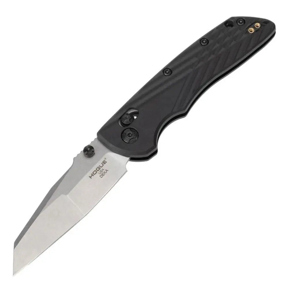 Hogue Knife Knives & Edged Tools|knives Deka Manual Folder 3 1/4’’ Wharncliffe Blade Black and Silver Buy at Faith