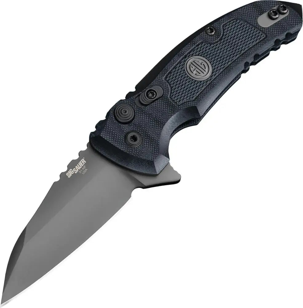 Hogue Knife Knives & Edged Tools|knives Sig X1-microflip Tactical Flipper: 2.75’’ Wharncliffe Blade - Grey Cerakote