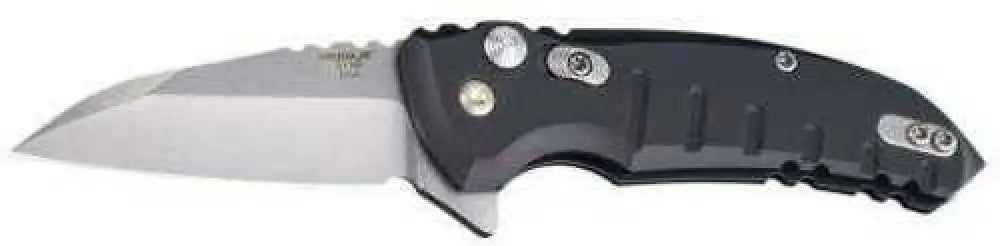 Hogue X1 Microflip Knife 2.75’’ Folder Wharncliffe Blade Tumble Finish Alum Frame Matte Black - 24160